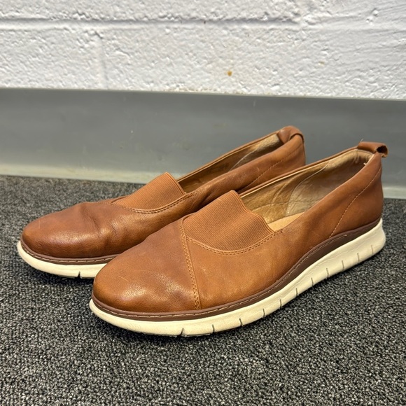 Vionic Shoes - Vionic Brown Loafers Slip-Ons with Smooth Leather and Comfortable Fit